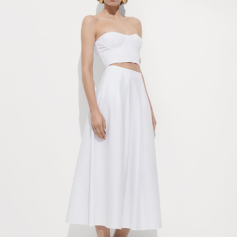 Mango Long Flared Skirt